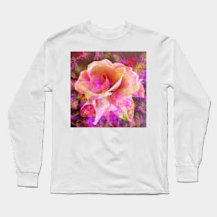 Rose Abstract Long Sleeve T-Shirt